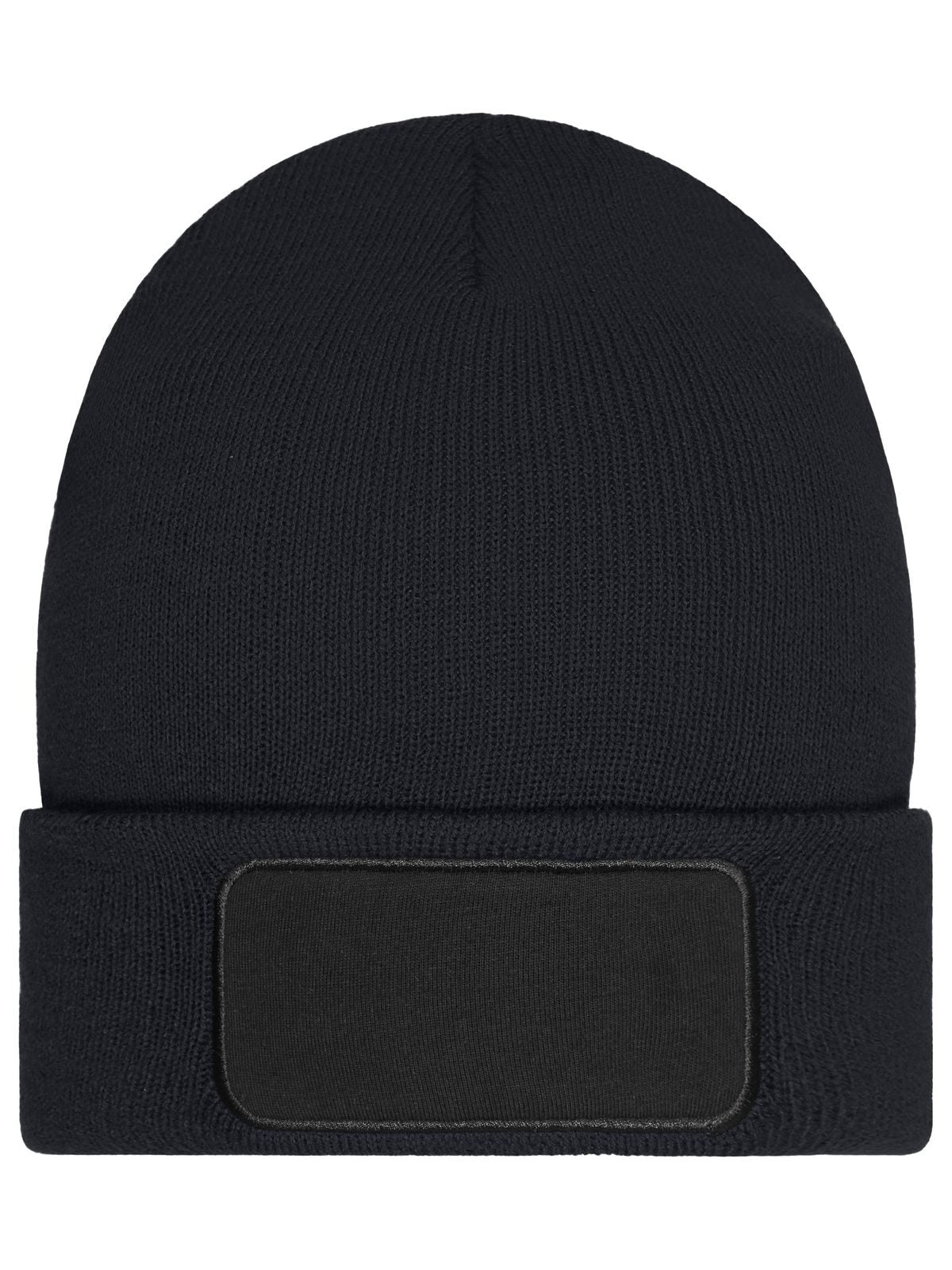 Beanies Beanie with Patch - Thinsulate Schwarz bestickbar und bedruckbar – LA1970