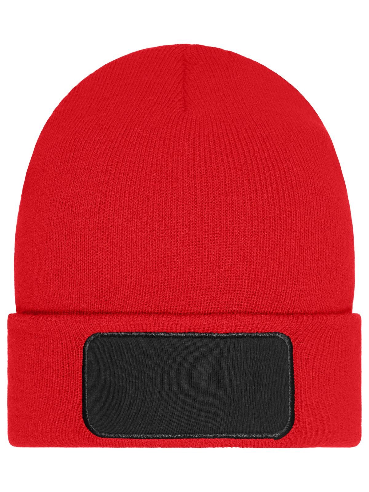 Beanies Beanie with Patch - Thinsulate Rot bestickbar und bedruckbar – LA1970