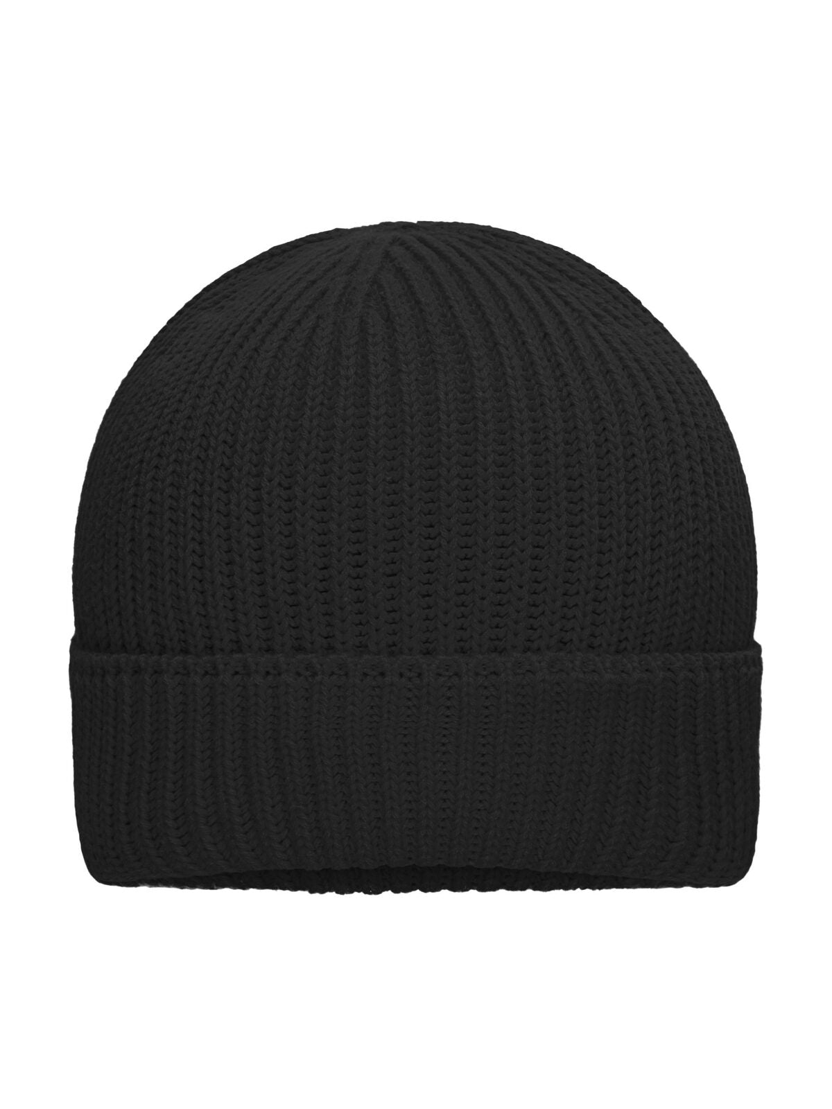 Beanies Bio Cotton Winter Beanie Schwarz bestickbar und bedruckbar – LA1970