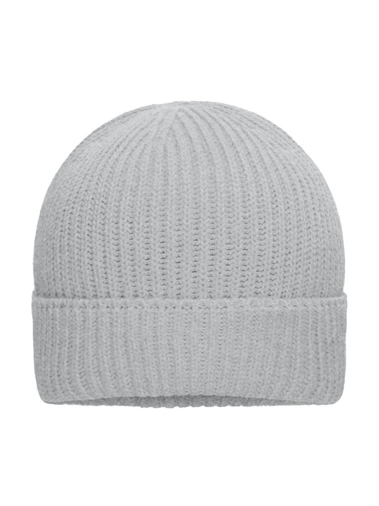 Beanies Bio Cotton Winter Beanie light-Grau-melange bestickbar und bedruckbar – LA1970
