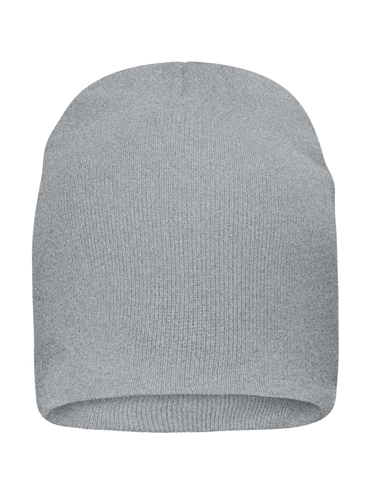 Beanies Bio Cotton Casual Beanie light-Grau-melange bestickbar und bedruckbar – LA1970