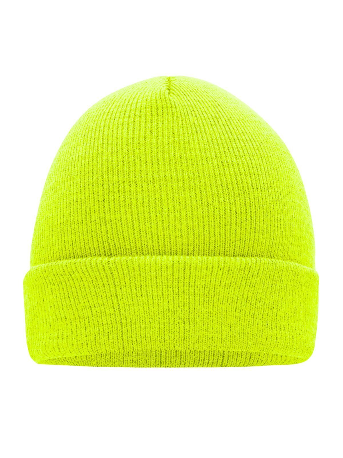 Beanies Knitted Cap bright-yellow bestickbar und bedruckbar – LA1970