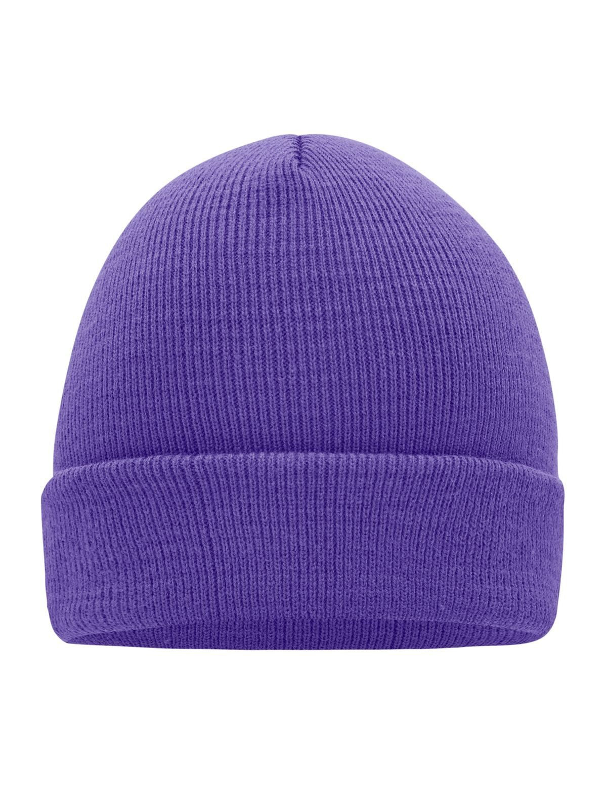 Beanies Knitted Cap dark-purple bestickbar und bedruckbar – LA1970