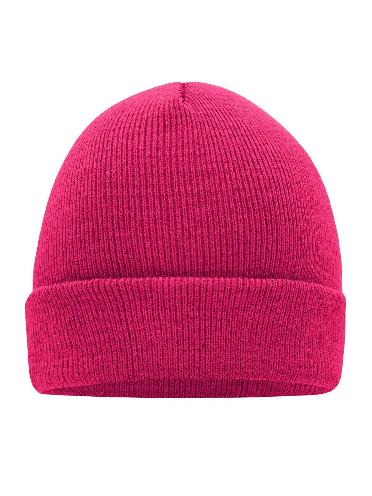 Beanies Knitted Cap magenta bestickbar und bedruckbar – LA1970