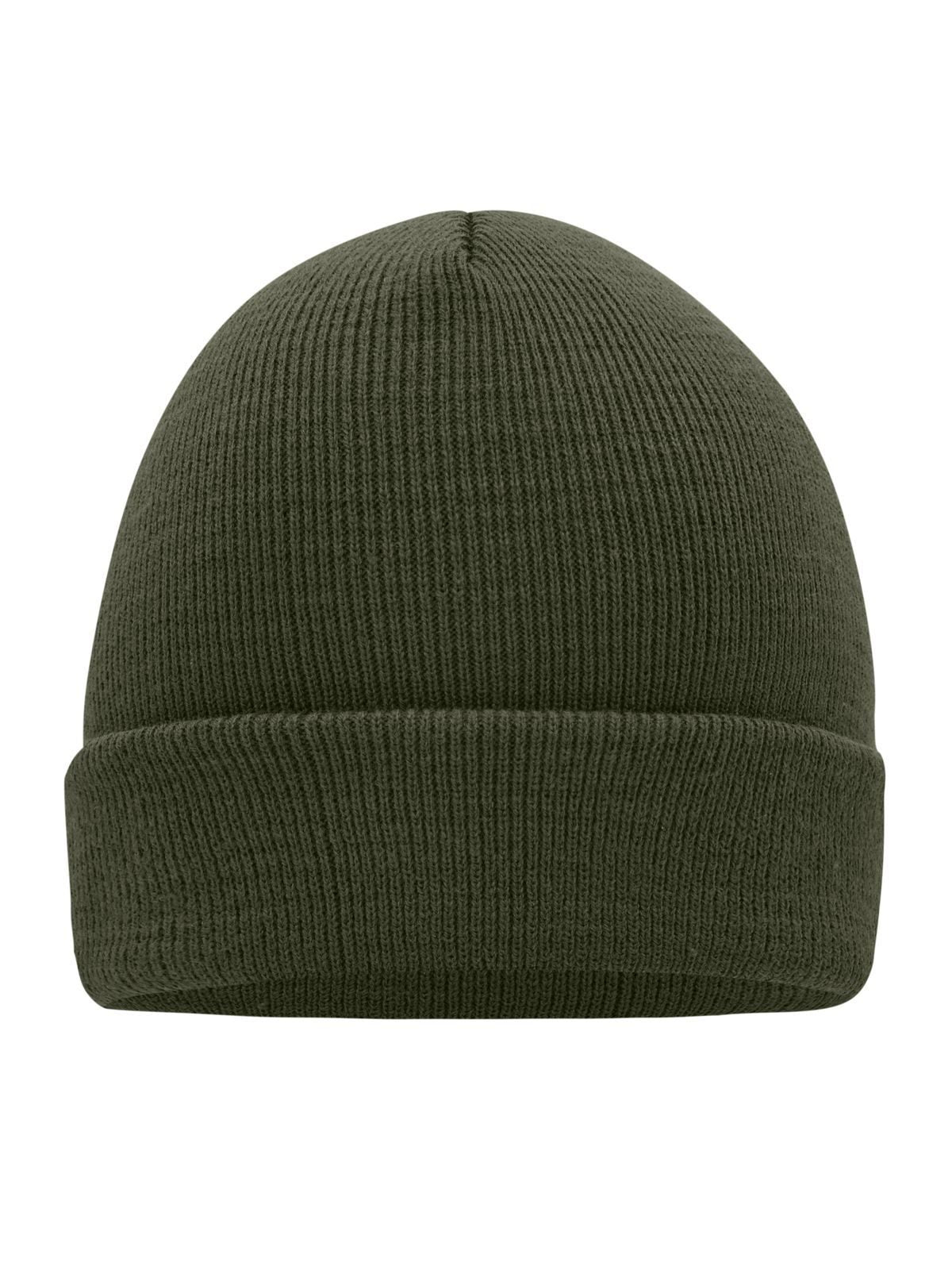 Beanies Knitted Cap Oliv bestickbar und bedruckbar – LA1970