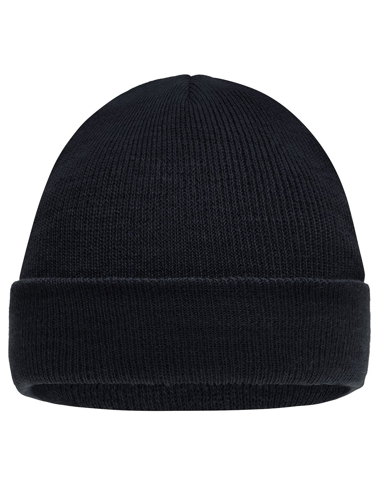 Beanies Knitted Cap for Kids Schwarz bestickbar und bedruckbar – LA1970