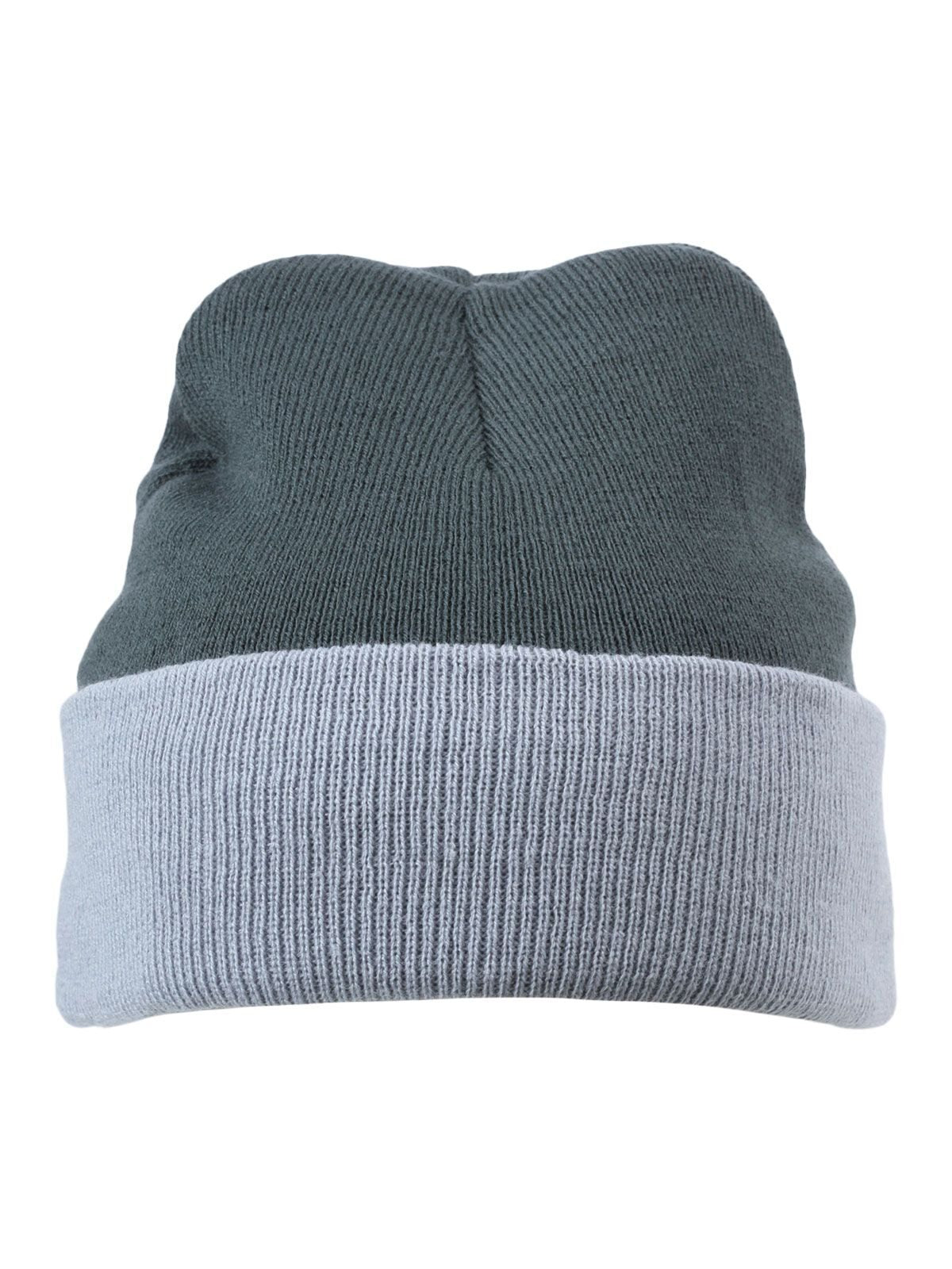 Beanies Knitted Cap dark-Grau/light-Grau bestickbar und bedruckbar – LA1970