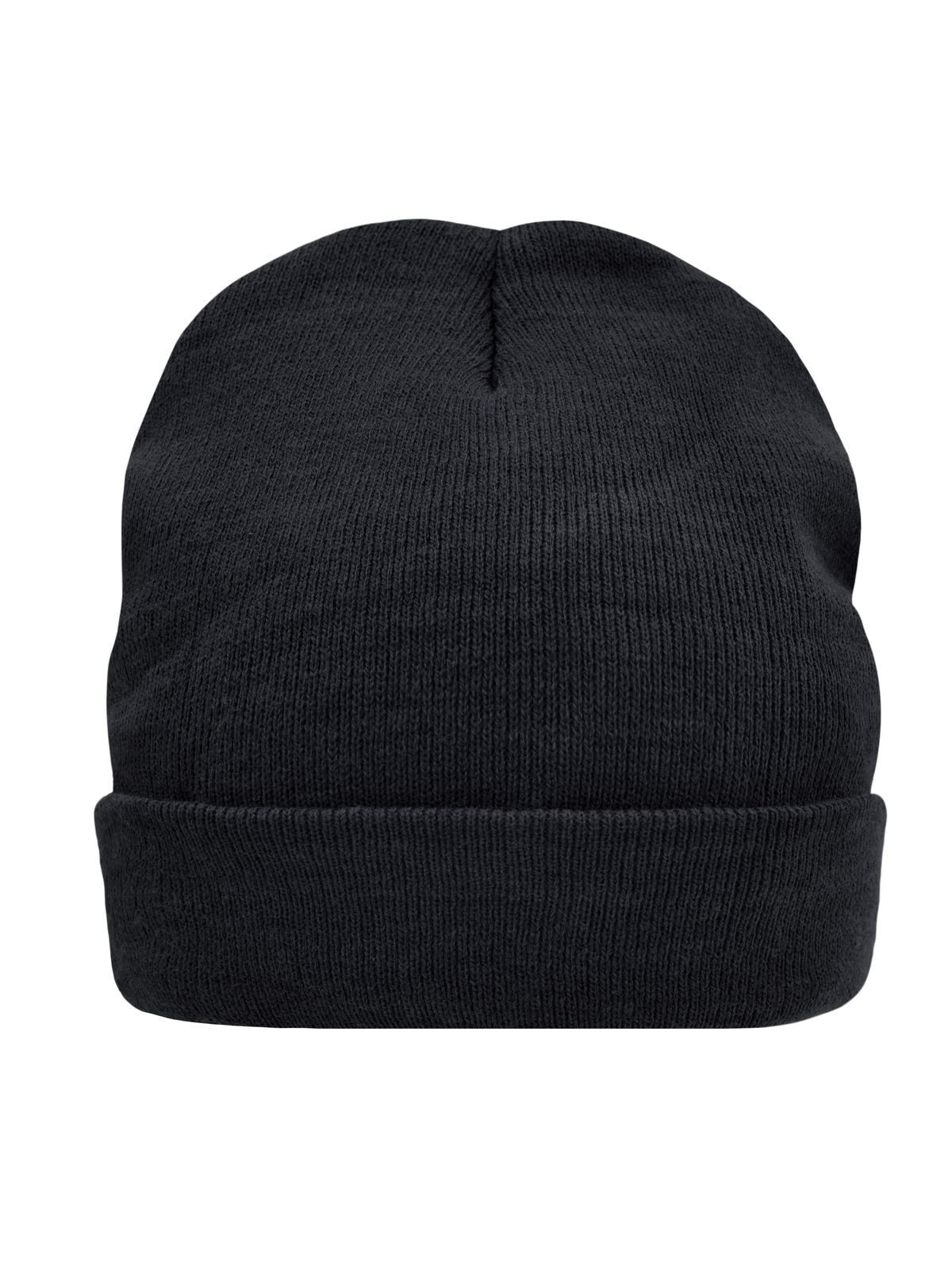 Beanies Knitted Cap Thinsulate™ Schwarz bestickbar und bedruckbar – LA1970