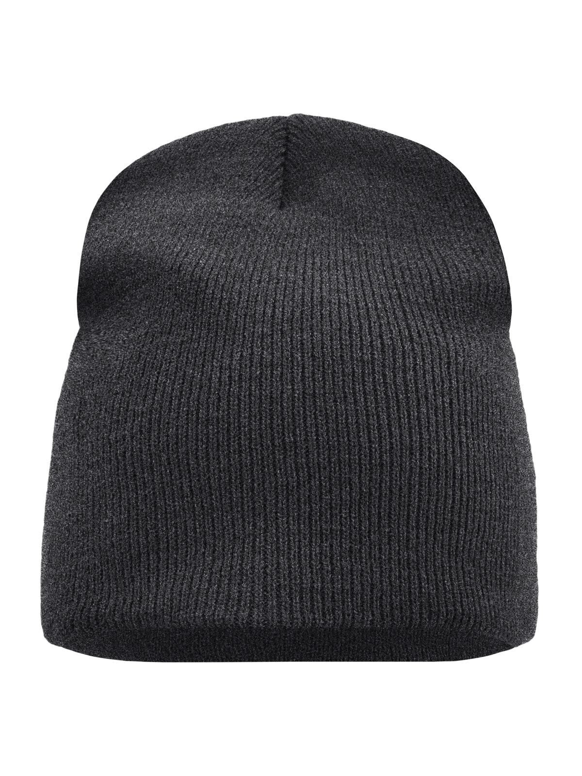 Beanies Beanie No.1 Grau-melange bestickbar und bedruckbar – LA1970