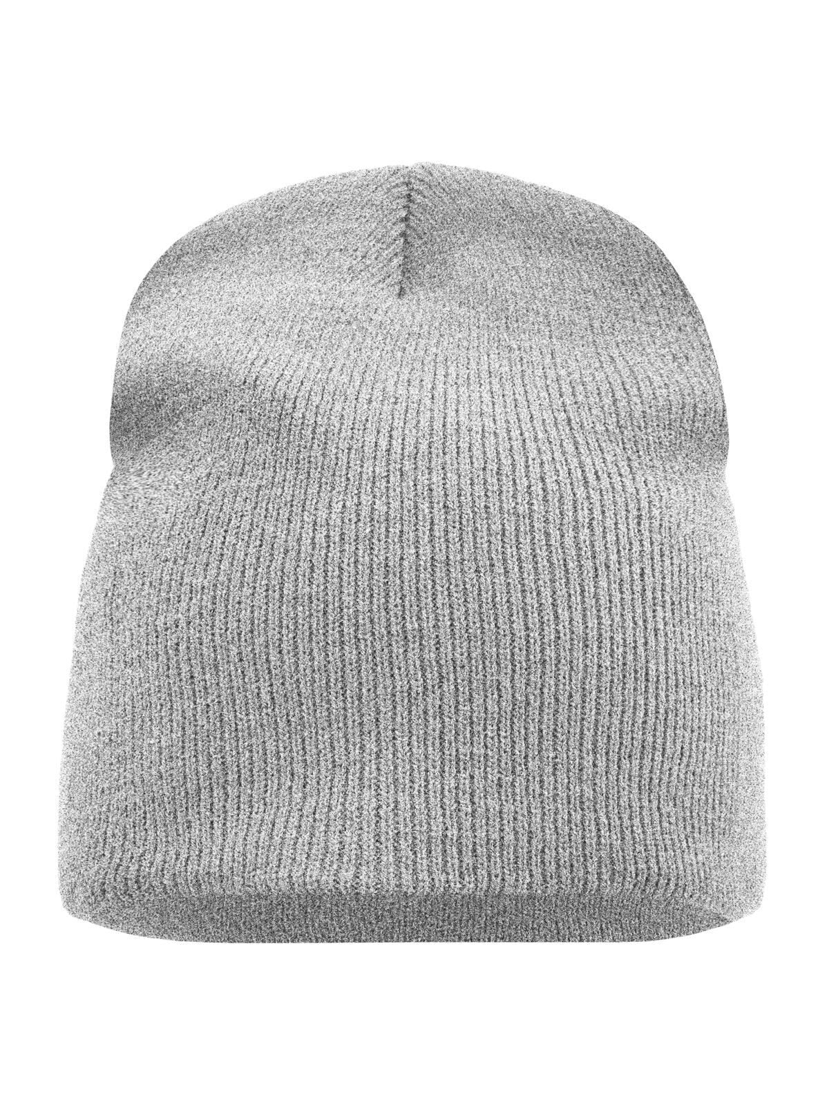 Beanies Beanie No.1 light-Grau-melange bestickbar und bedruckbar – LA1970