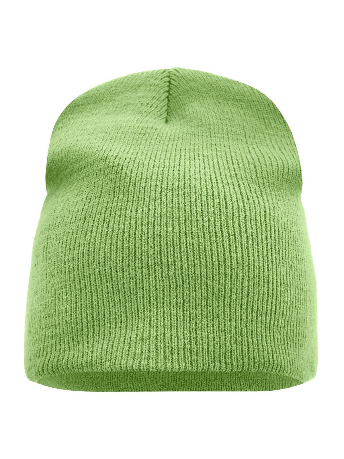 Beanies Beanie No.1 lime-green bestickbar und bedruckbar – LA1970