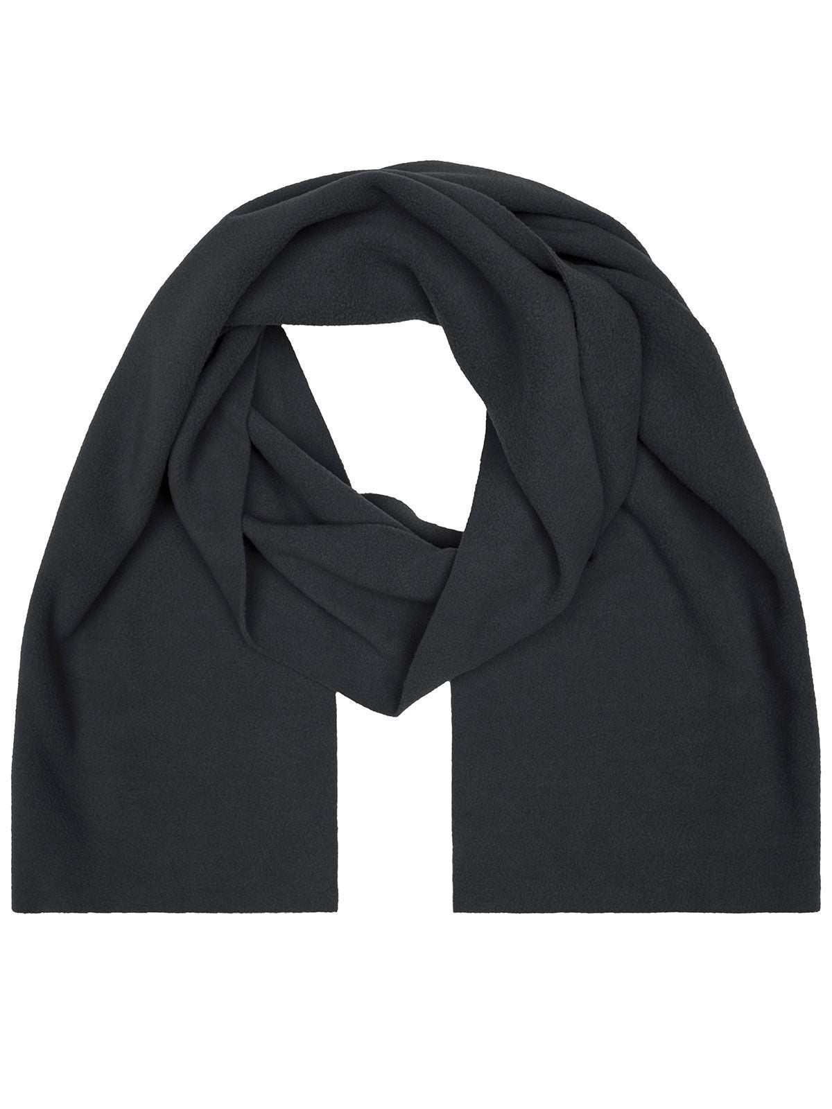 Fleece Scarf Schal / Handschuhe – James & Nicholson – Farbe Anthrazit – individuell veredelbar