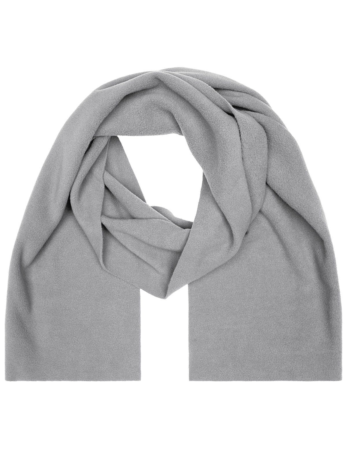 Fleece Scarf Schal / Handschuhe – James & Nicholson – Farbe light-grey – individuell veredelbar