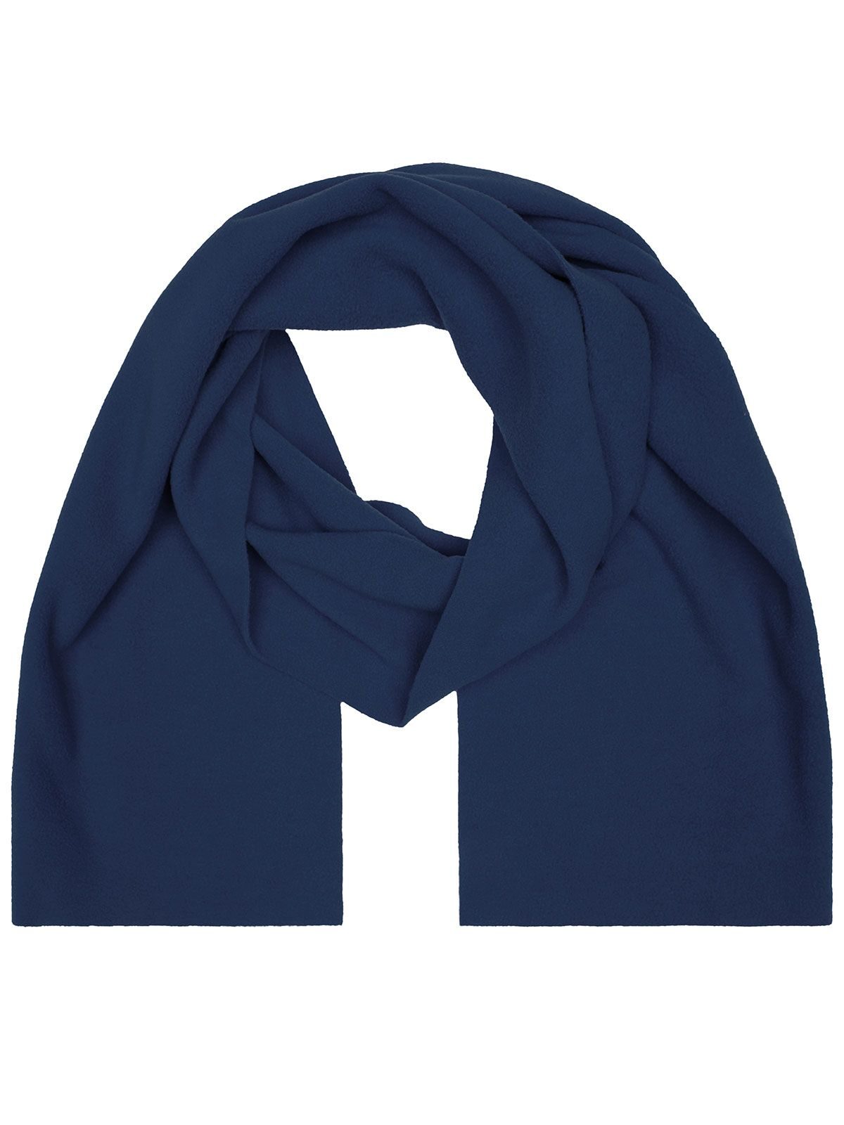 Fleece Scarf Schal / Handschuhe – James & Nicholson – Farbe Navy – individuell veredelbar
