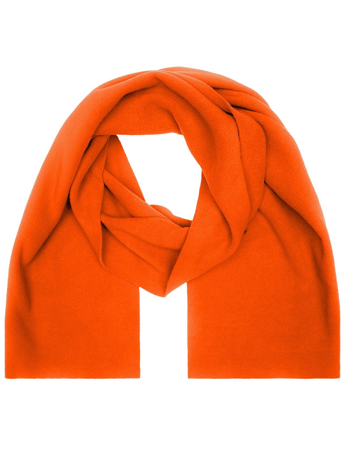 Fleece Scarf Schal / Handschuhe – James & Nicholson – Farbe Orange – individuell veredelbar