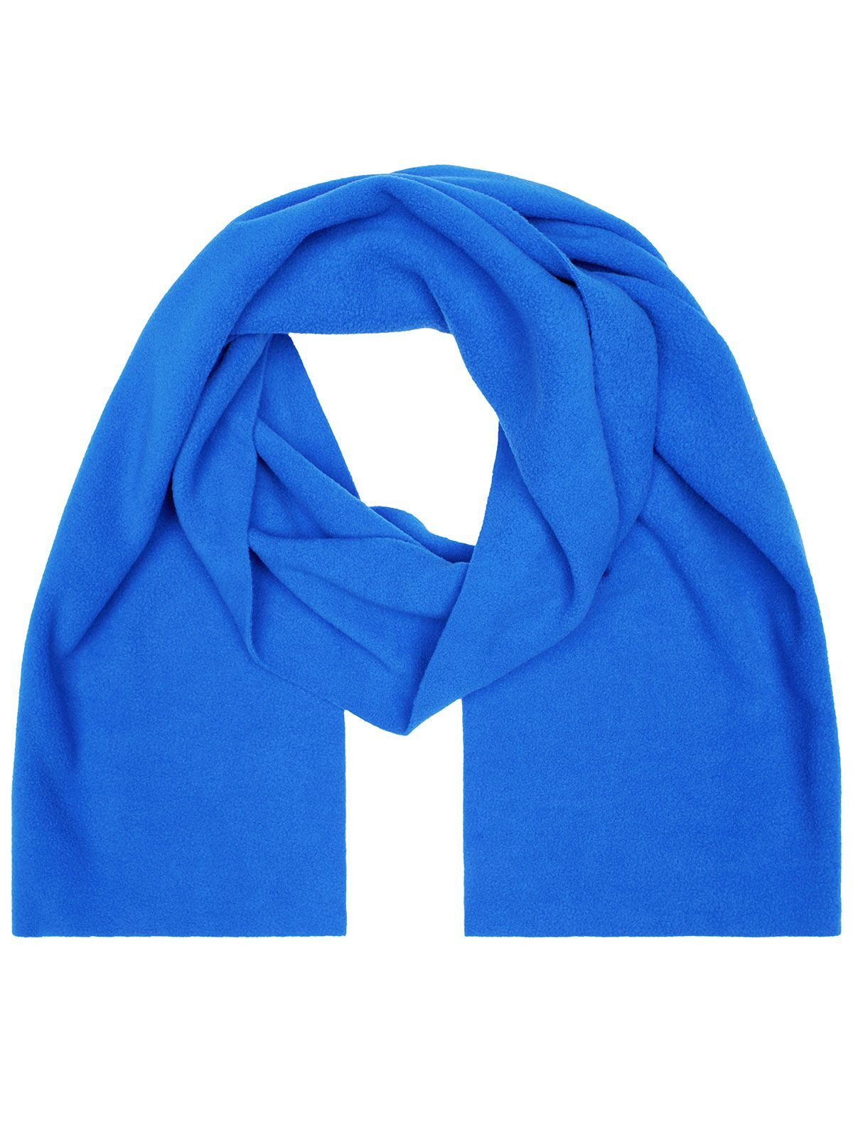 Fleece Scarf Schal / Handschuhe – James & Nicholson – Farbe Royalblau – individuell veredelbar