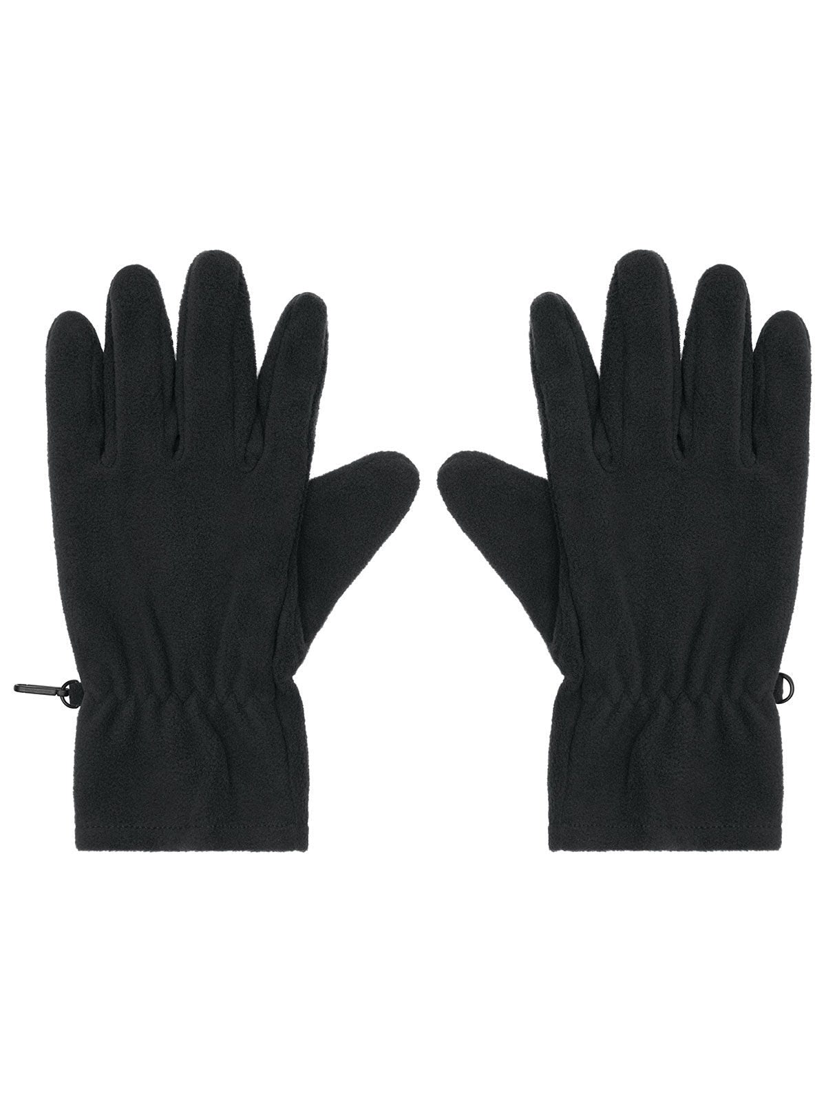 Microfleece Gloves Damen Schal / Handschuhe – James & Nicholson – Farbe Schwarz – individuell veredelbar
