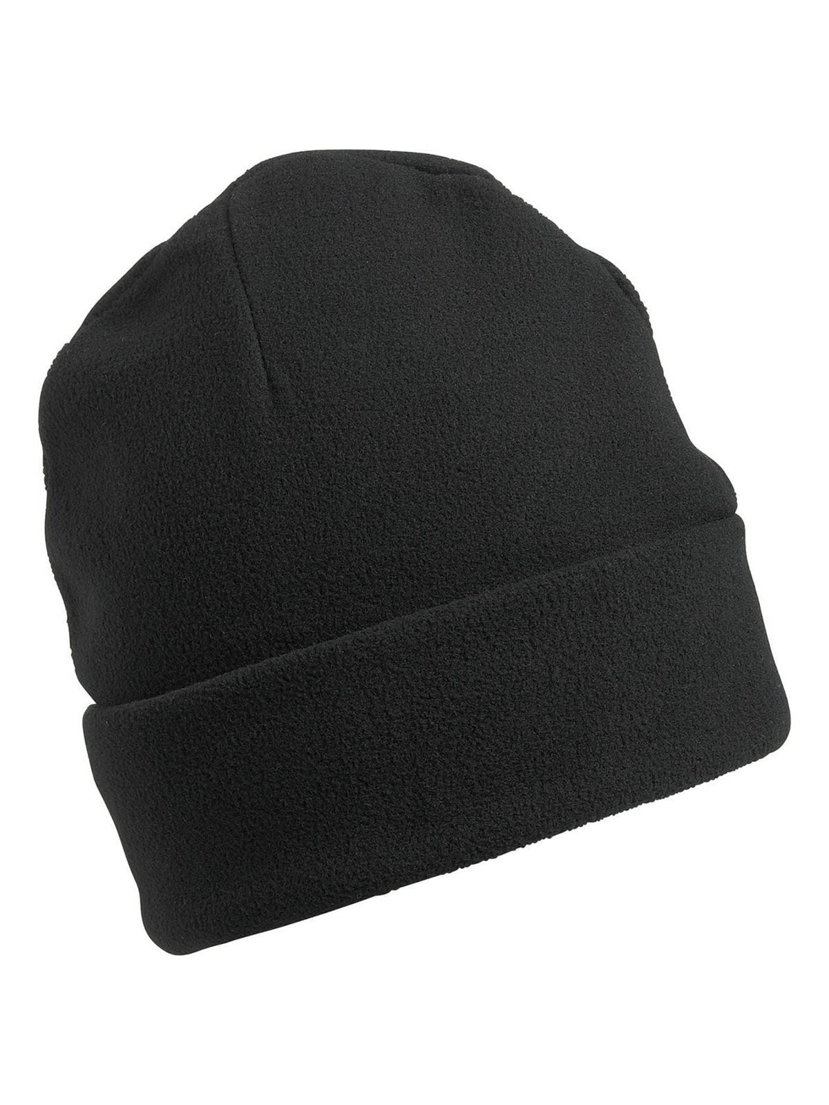 Beanies Microfleece Cap Schwarz bestickbar und bedruckbar – LA1970