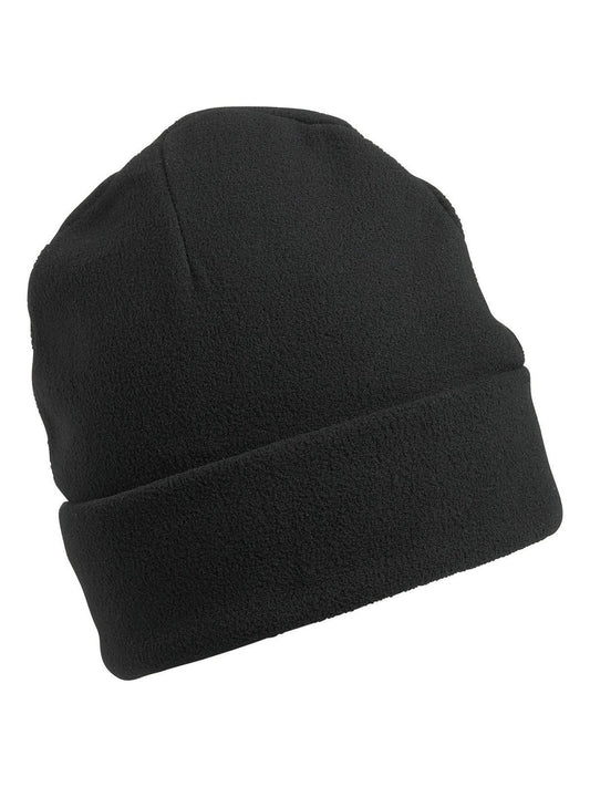 Beanies Microfleece Cap Schwarz bestickbar und bedruckbar – LA1970