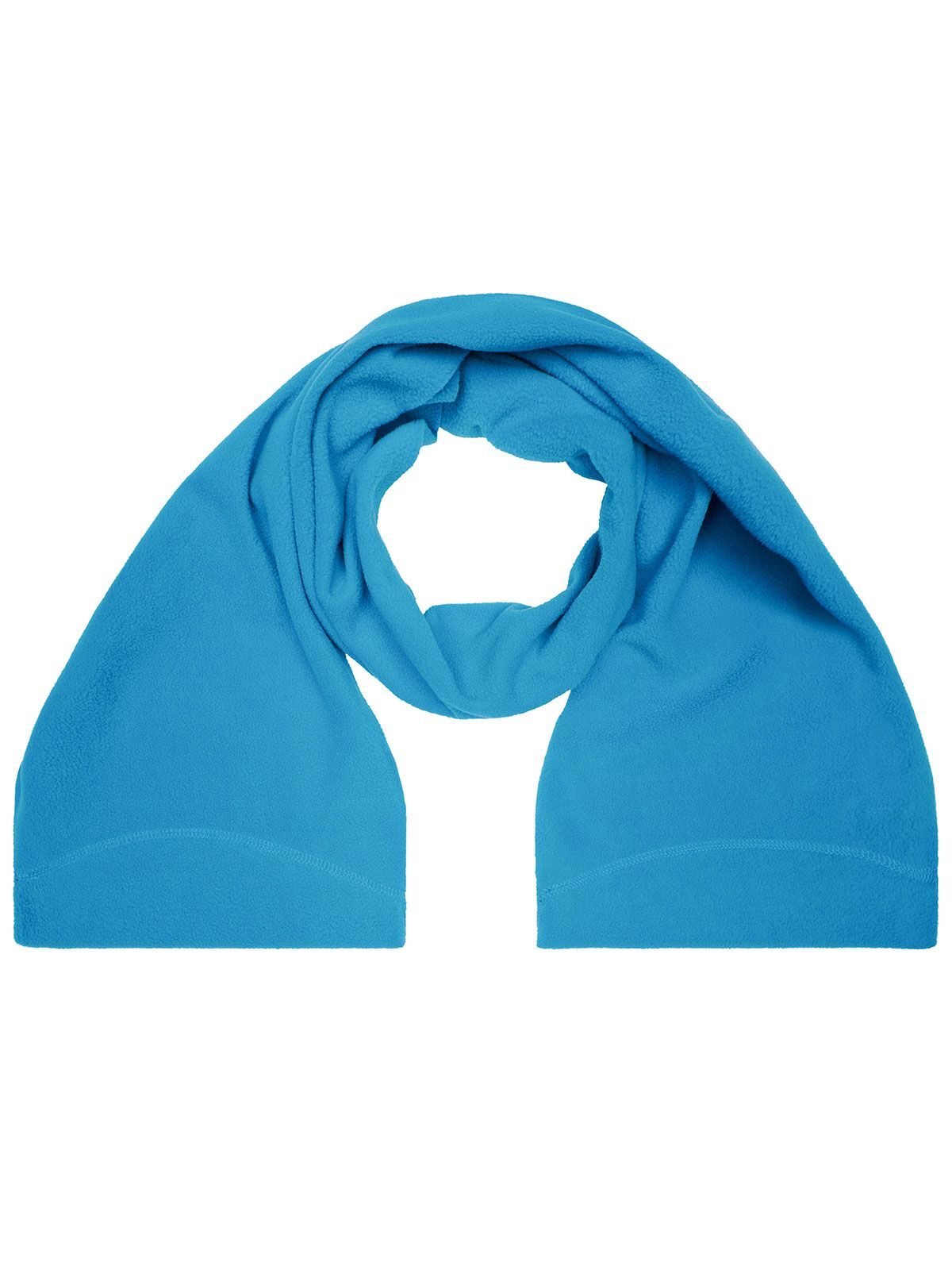 Microfleece Scarf Schal / Handschuhe – James & Nicholson – Farbe Aqua – individuell veredelbar