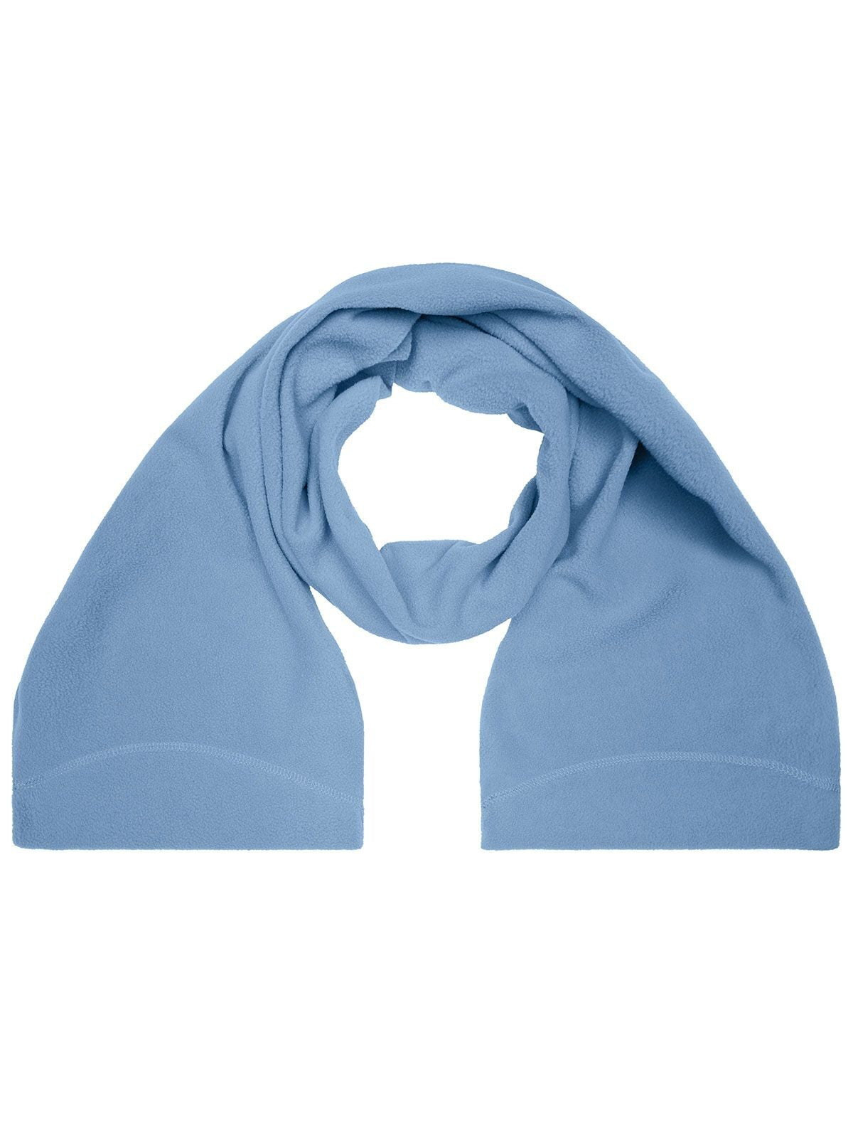 Microfleece Scarf Schal / Handschuhe – James & Nicholson – Farbe light-blue – individuell veredelbar