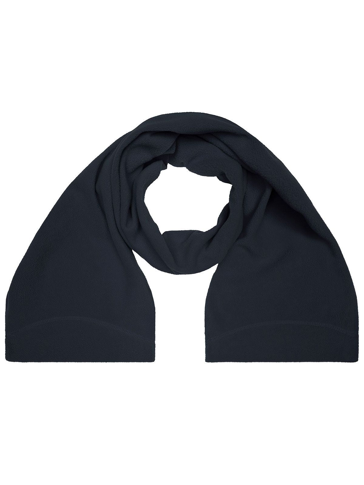 Microfleece Scarf Schal / Handschuhe – James & Nicholson – Farbe Navy – individuell veredelbar