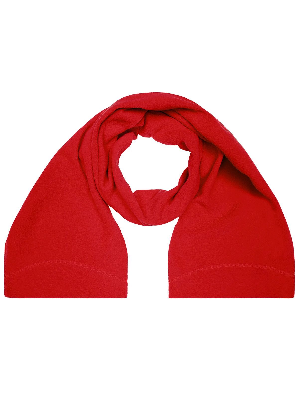 Microfleece Scarf Schal / Handschuhe – James & Nicholson – Farbe Rot – individuell veredelbar