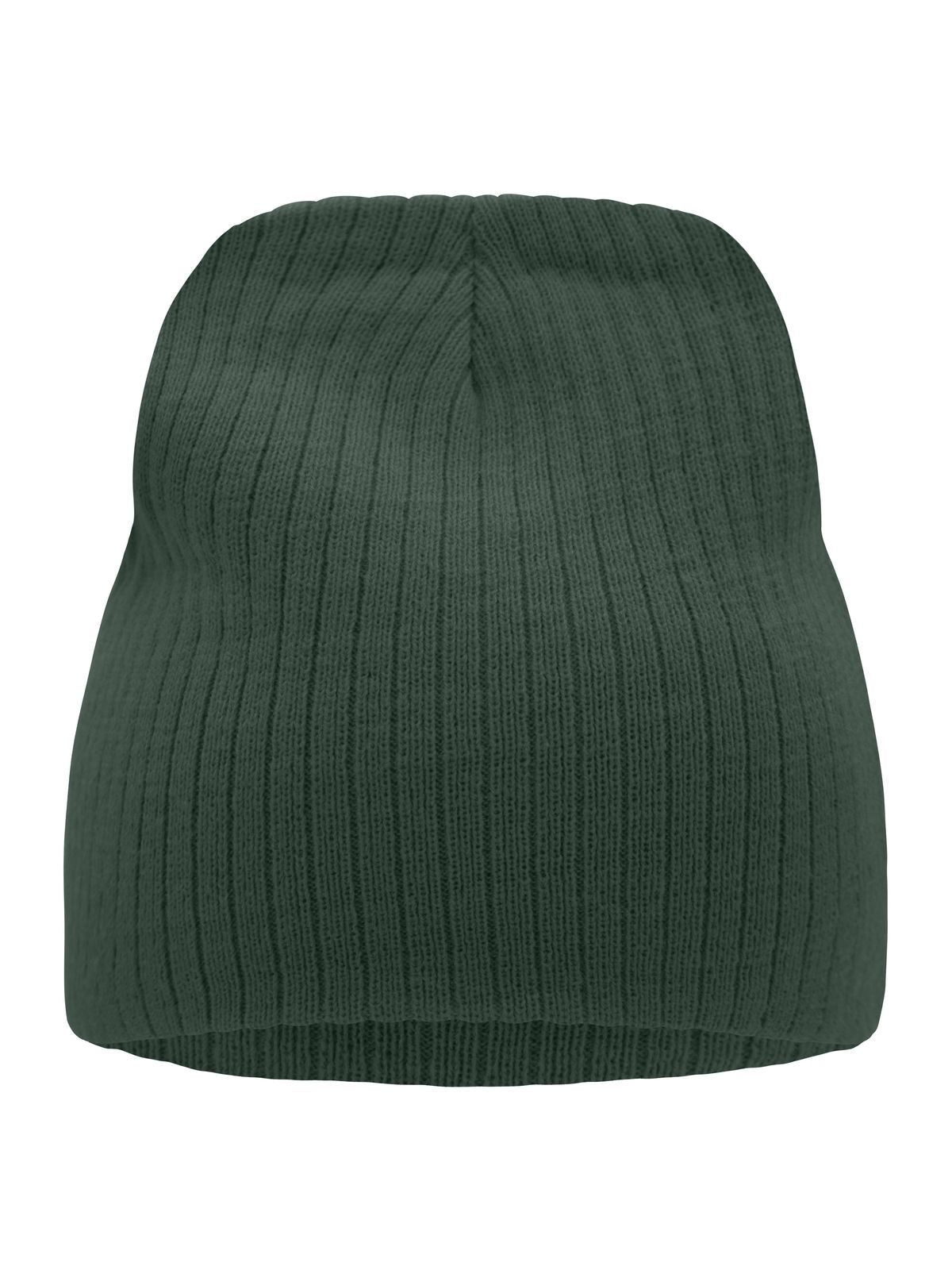 Beanies Rib Beanie dark-green bestickbar und bedruckbar – LA1970