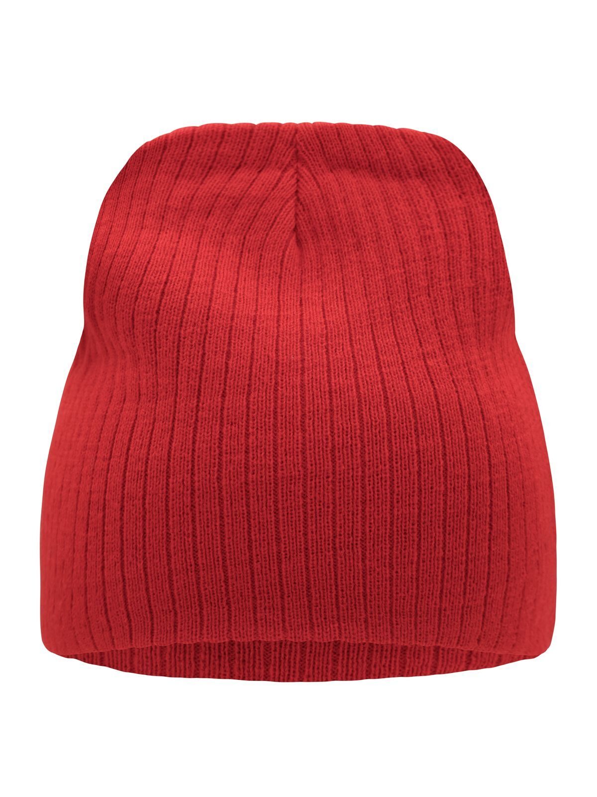 Beanies Rib Beanie Rot bestickbar und bedruckbar – LA1970
