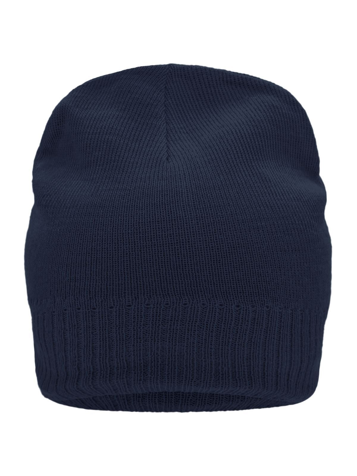 Beanies Knitted Beanie with Fleece Inset Marineblau bestickbar und bedruckbar – LA1970