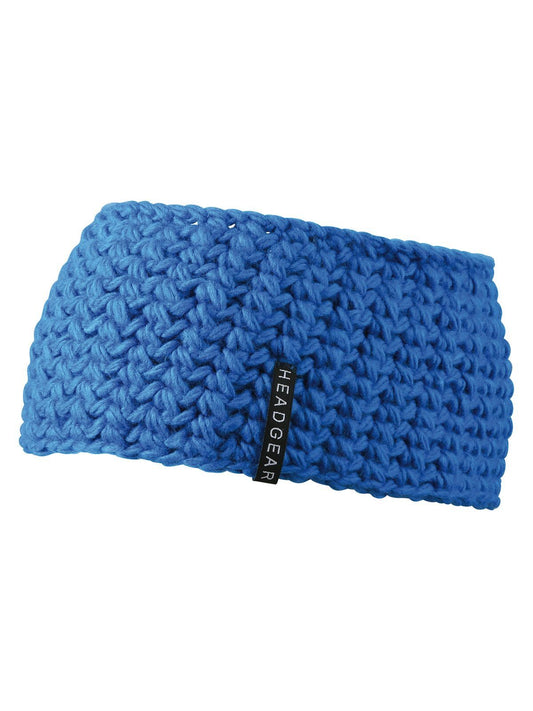 Stirnband Crocheted Headband in aqua – individuell veredelbar | LA1970
