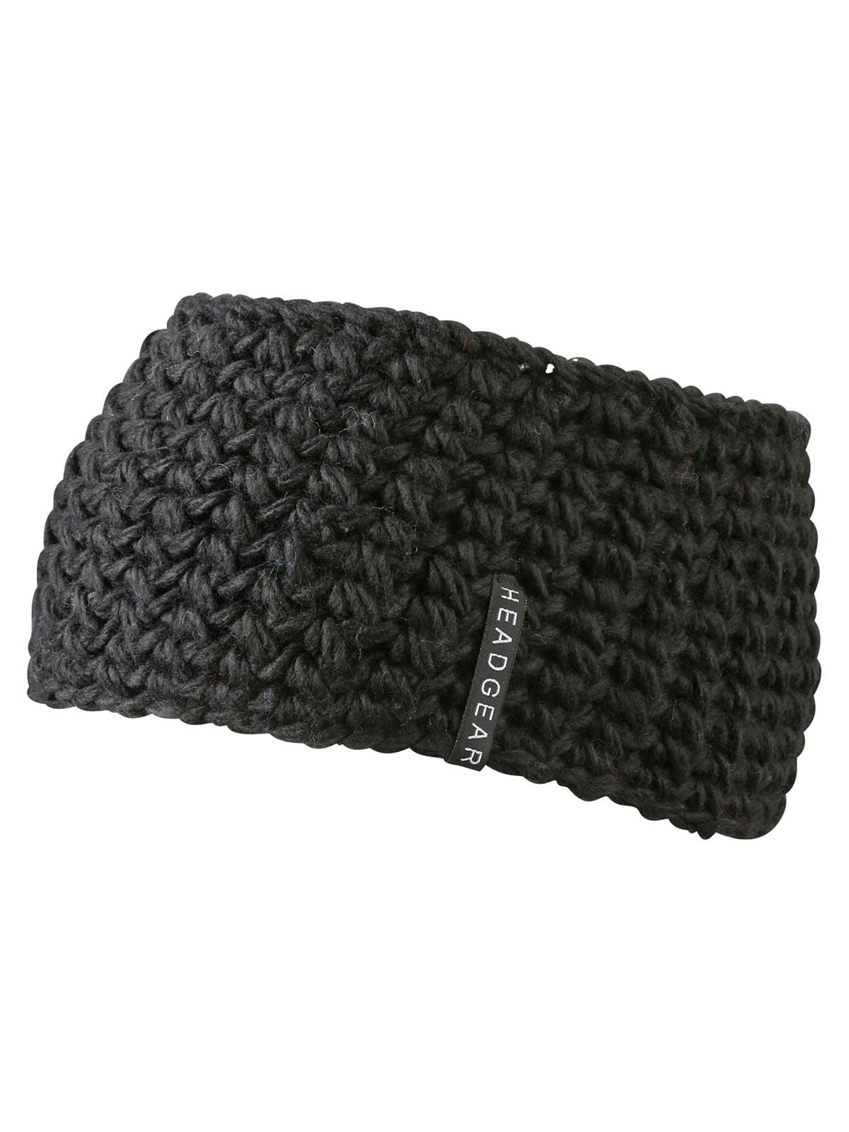 Headbands Crocheted Headband Schwarz bestickbar und bedruckbar – LA1970