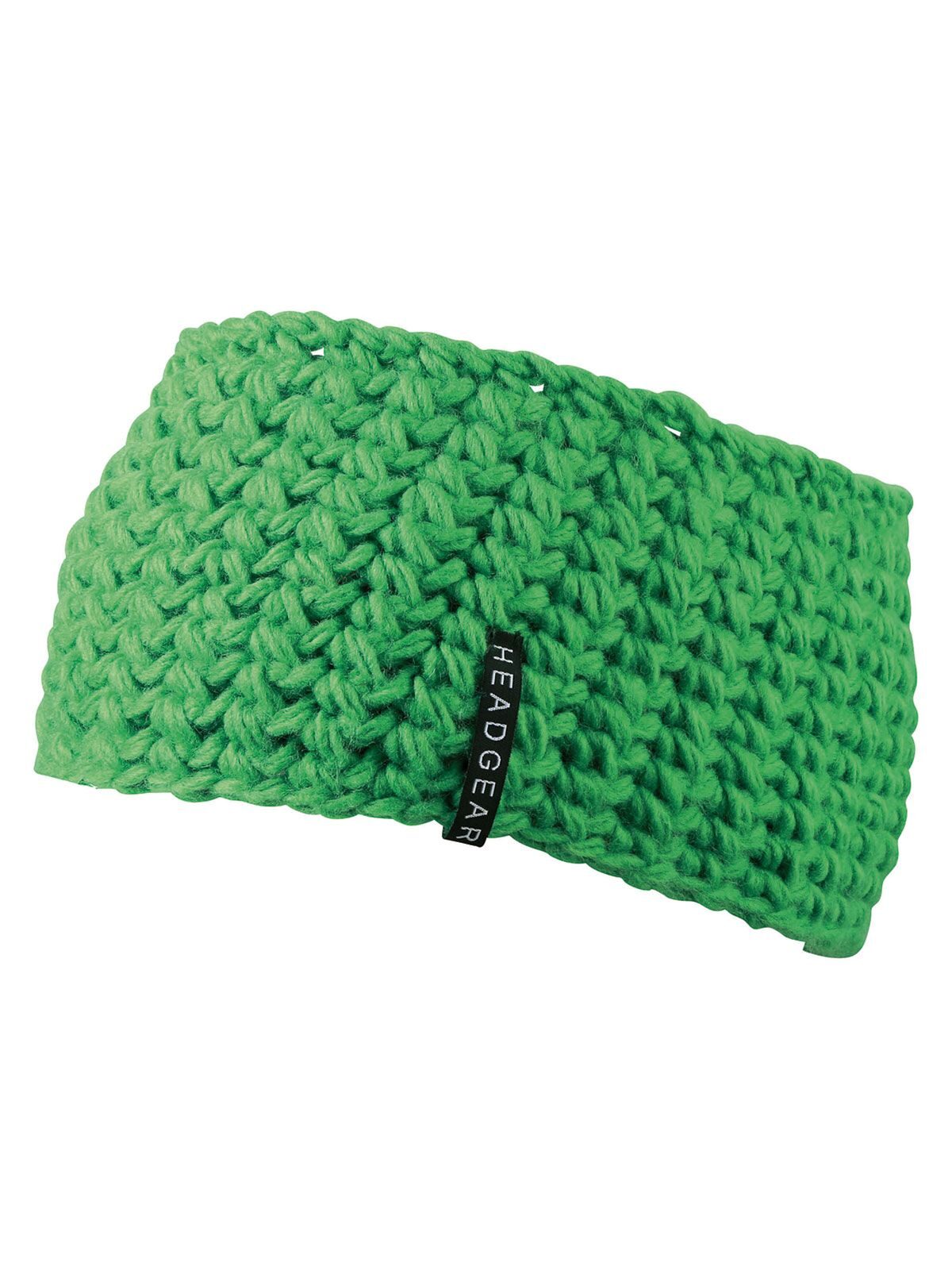 Headbands Crocheted Headband lime-green bestickbar und bedruckbar – LA1970