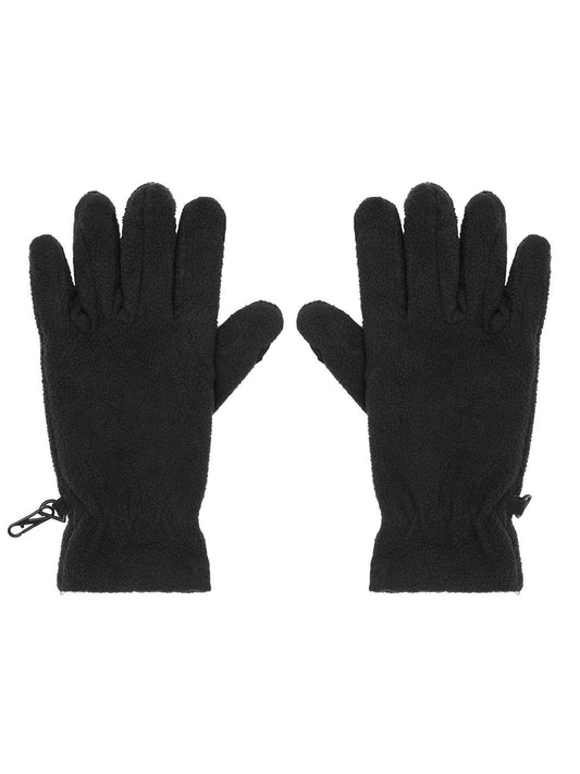 Touch-Screen Fleece Gloves Schal / Handschuhe – James & Nicholson – Farbe Schwarz – individuell veredelbar