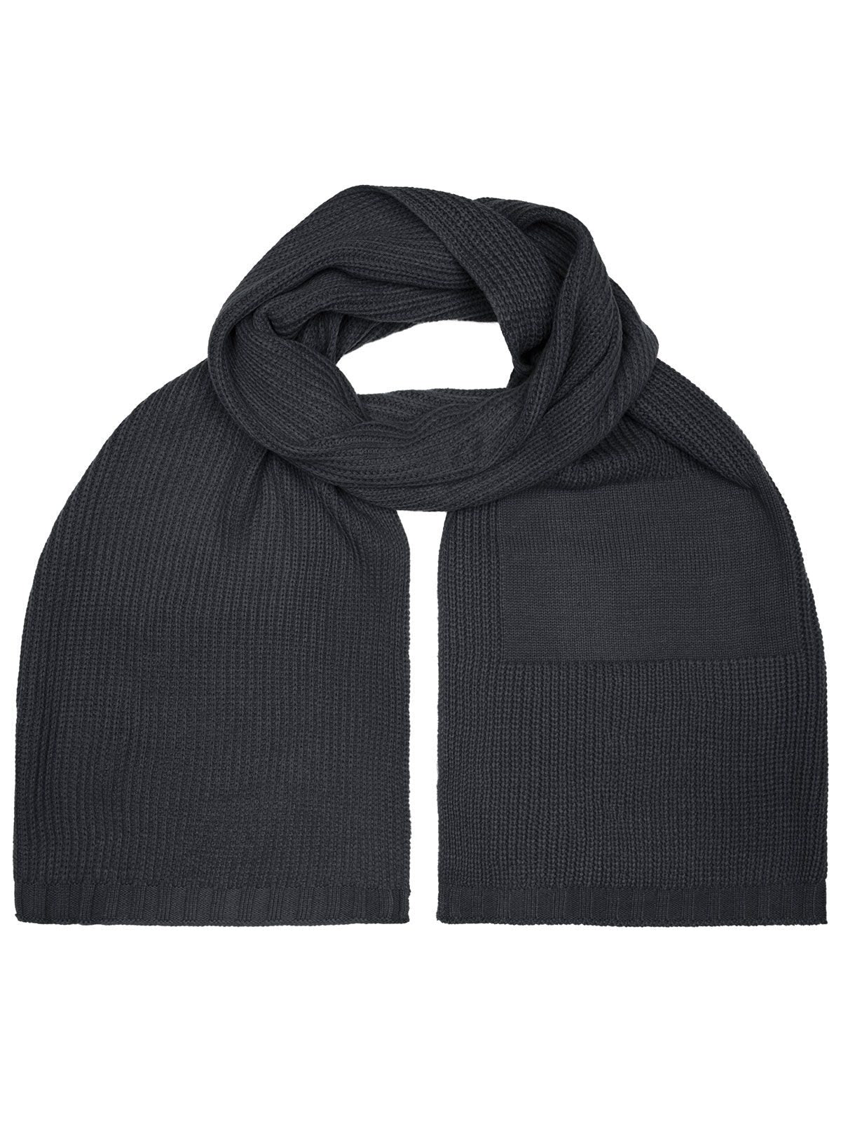 Promotion Scarf Herren Schal / Handschuhe – James & Nicholson – Farbe Schwarz – individuell veredelbar
