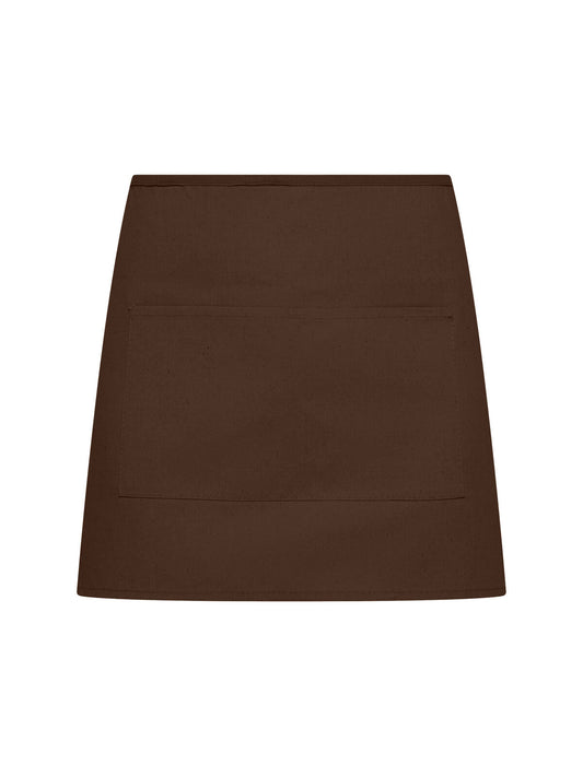 Basic Half Apron With Pocket Herren Schürze / Kasack – Black Spider – Farbe Braun – individuell veredelbar