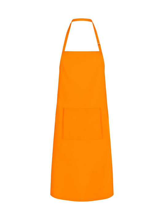 Fluo Apron Schürze / Kasack – Black Spider – Farbe orange fluo – individuell veredelbar