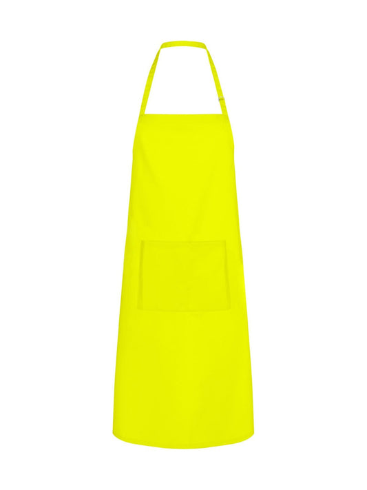 Fluo Apron Schürze / Kasack – Black Spider – Farbe yellow fluo – individuell veredelbar