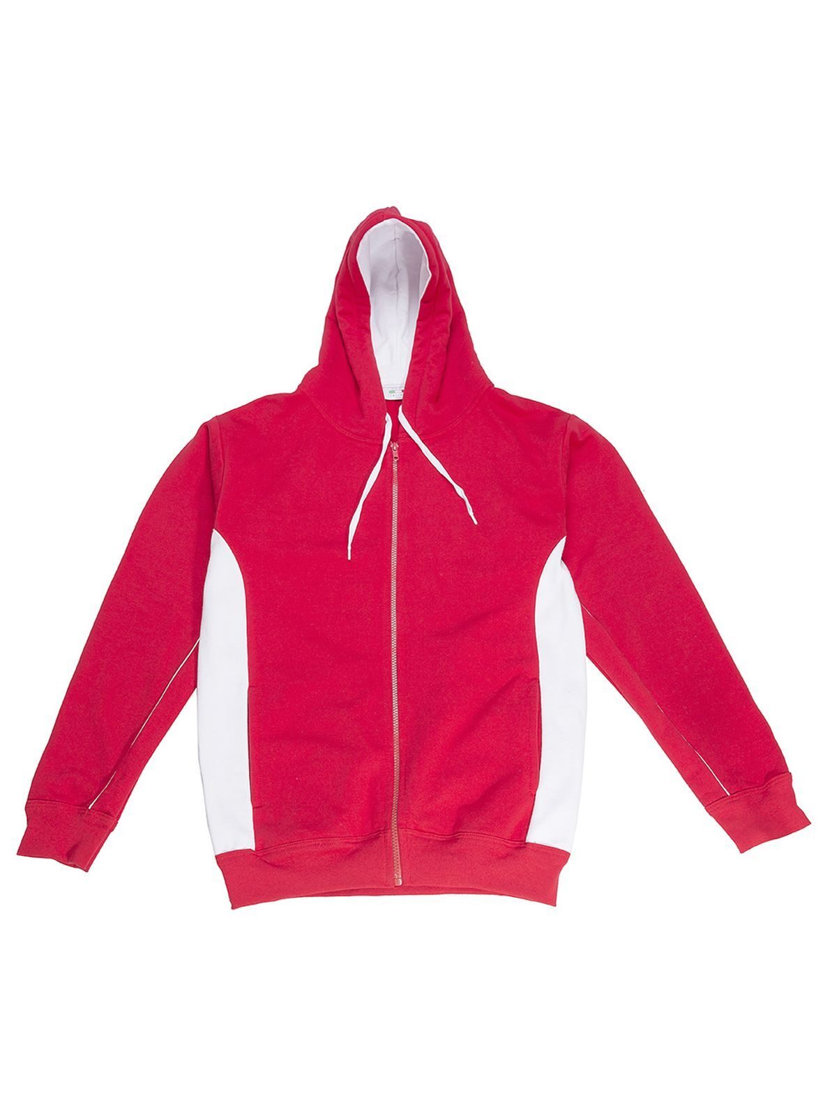Contrast Hooded Sweat Full Zip Herren Sweatshirt / Hoodie – Black Spider – Farbe red-white – individuell veredelbar