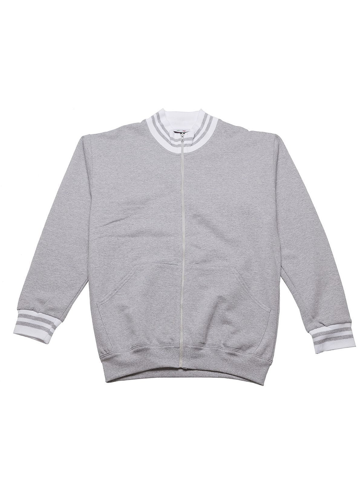 Stromboli Herren Sweatshirt / Hoodie – Black Spider – Farbe grey/white – individuell veredelbar