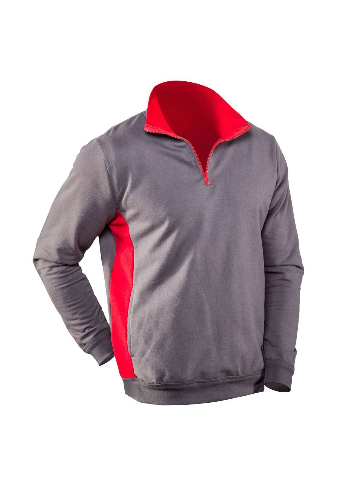 Egadi Sweatshirt / Hoodie – Black Spider – Farbe dark grey/red – individuell veredelbar