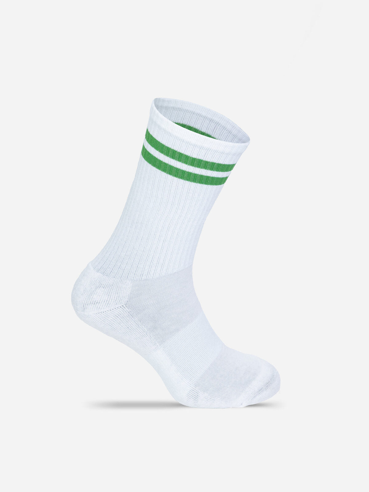 Tennis Socks Unterwäsche / Socken – Mr. Socks – Farbe White/Kelly Green – individuell veredelbar