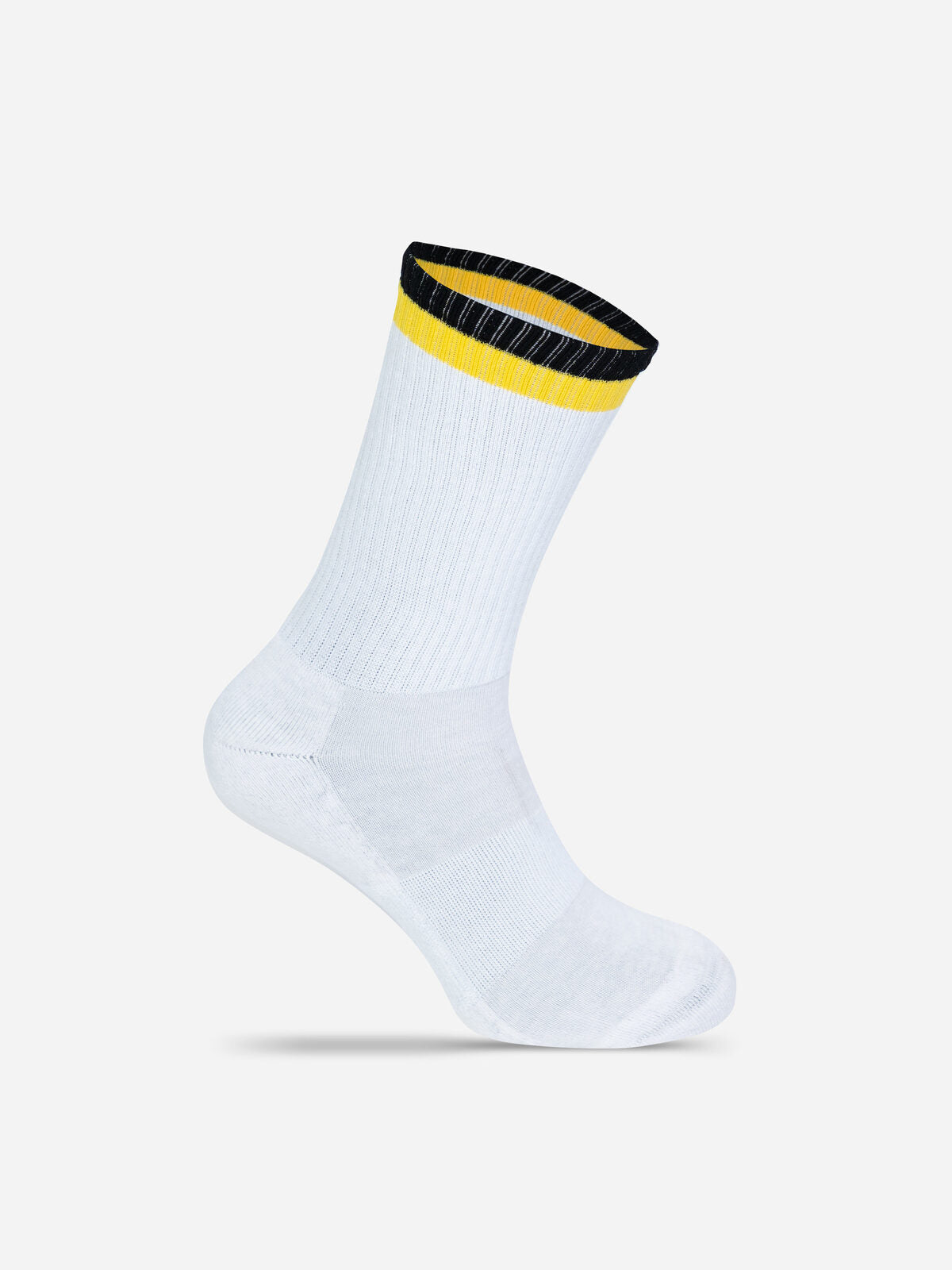 Tennis Socks Two Tone Unterwäsche / Socken – Mr. Socks – Farbe White/Black/Yellow – individuell veredelbar