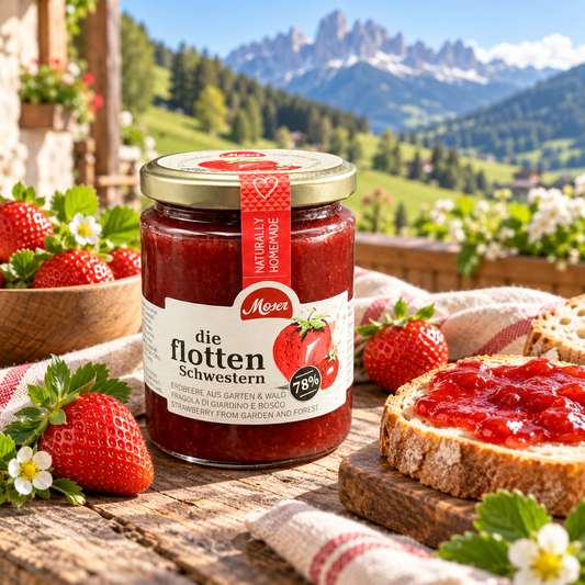 Erdbeere-Fruchtaufstrich „die flotten Schwestern“ 340 g