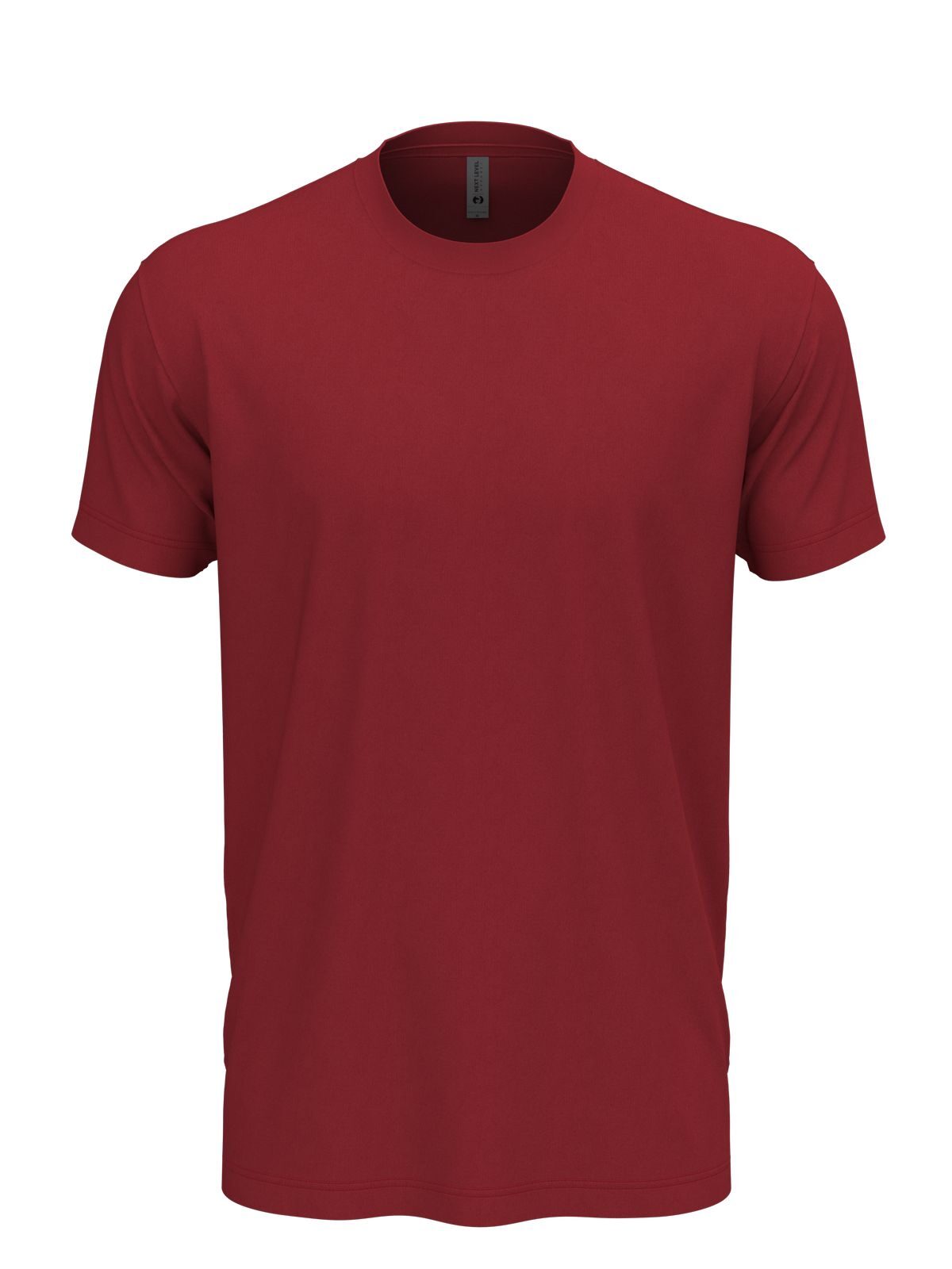 Cotton Unisex T-Shirt – Next Level Apparel – Farbe cardinal – individuell veredelbar