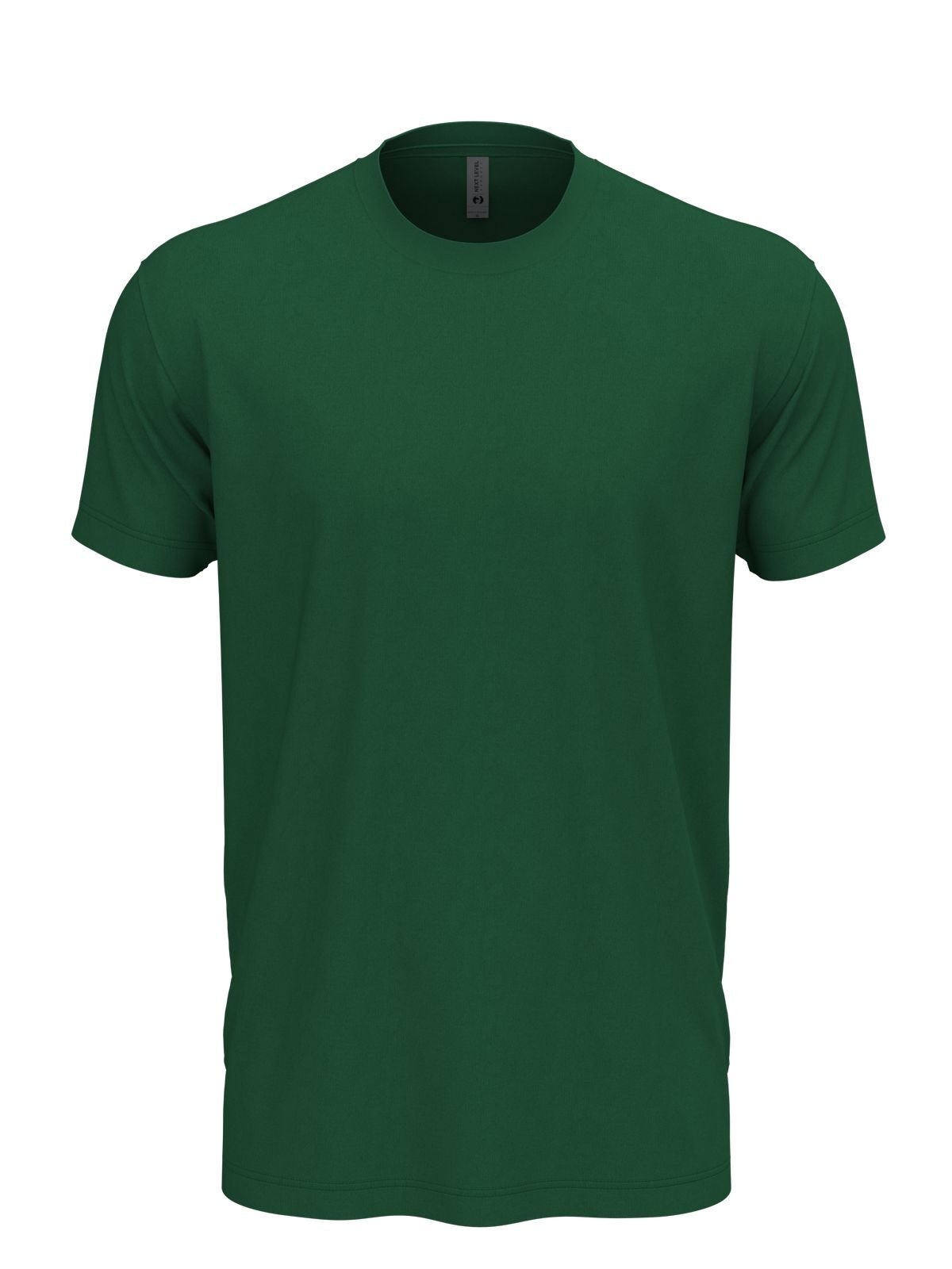 Cotton Unisex T-Shirt – Next Level Apparel – Farbe Waldgrün – individuell veredelbar