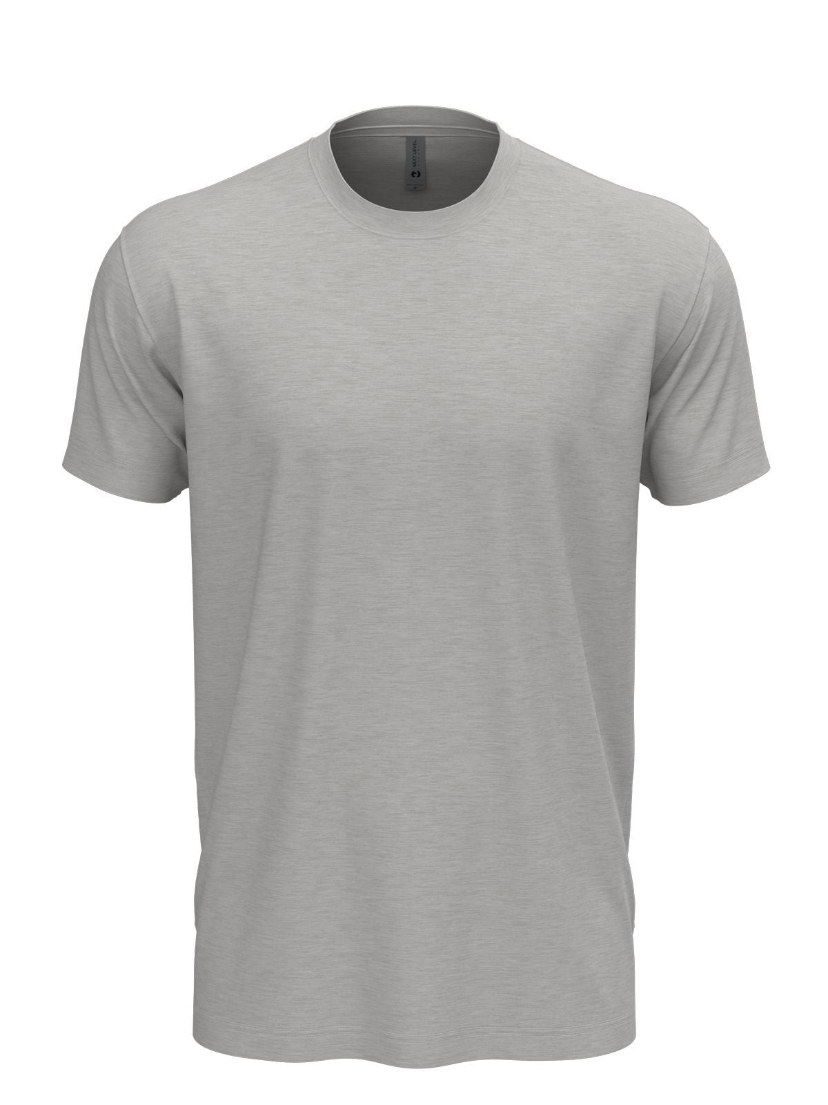 Cotton Unisex T-Shirt – Next Level Apparel – Farbe heather gray – individuell veredelbar