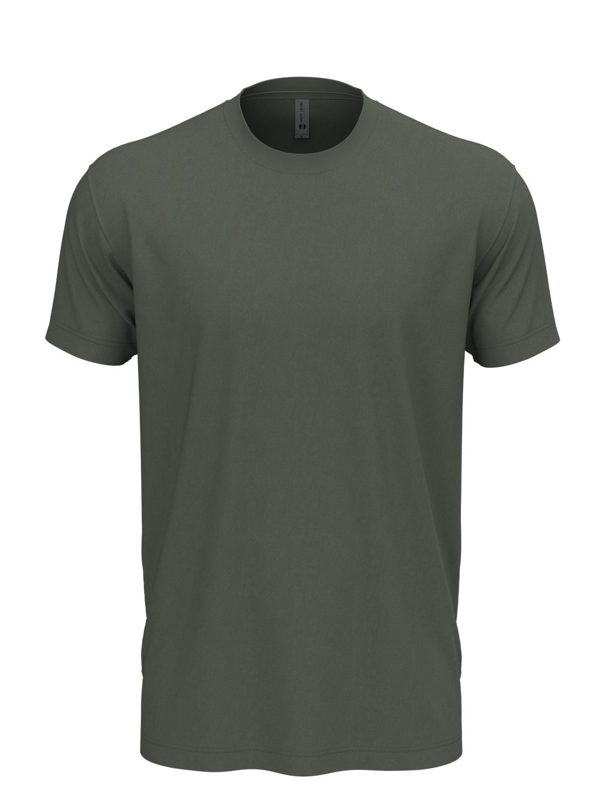 Cotton Unisex T-Shirt – Next Level Apparel – Farbe heavy metal – individuell veredelbar
