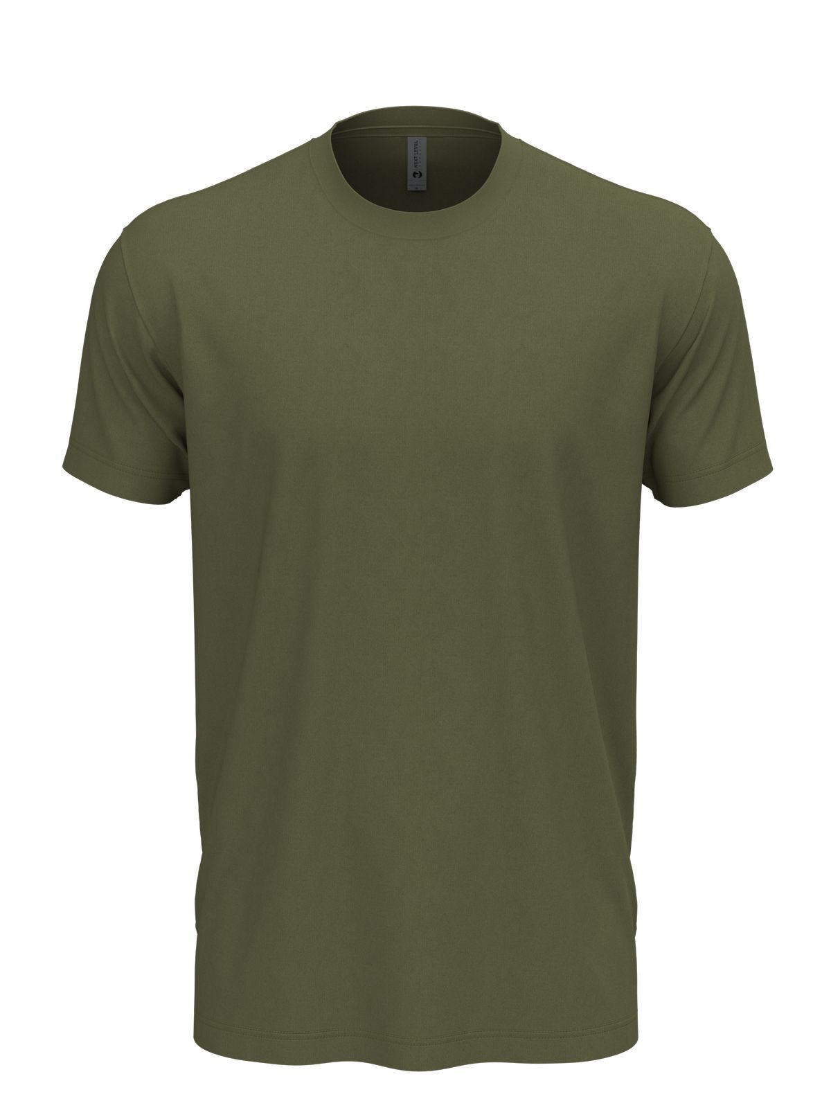Cotton Unisex T-Shirt – Next Level Apparel – Farbe military green – individuell veredelbar