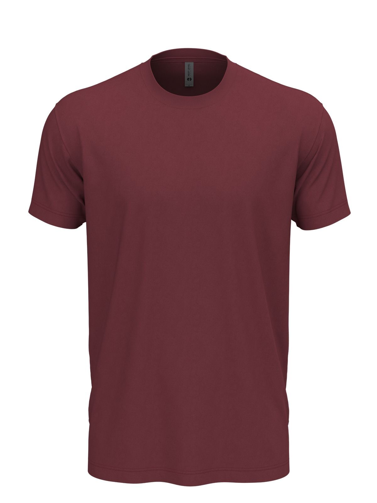 Cotton Unisex T-Shirt – Next Level Apparel – Farbe maroon – individuell veredelbar